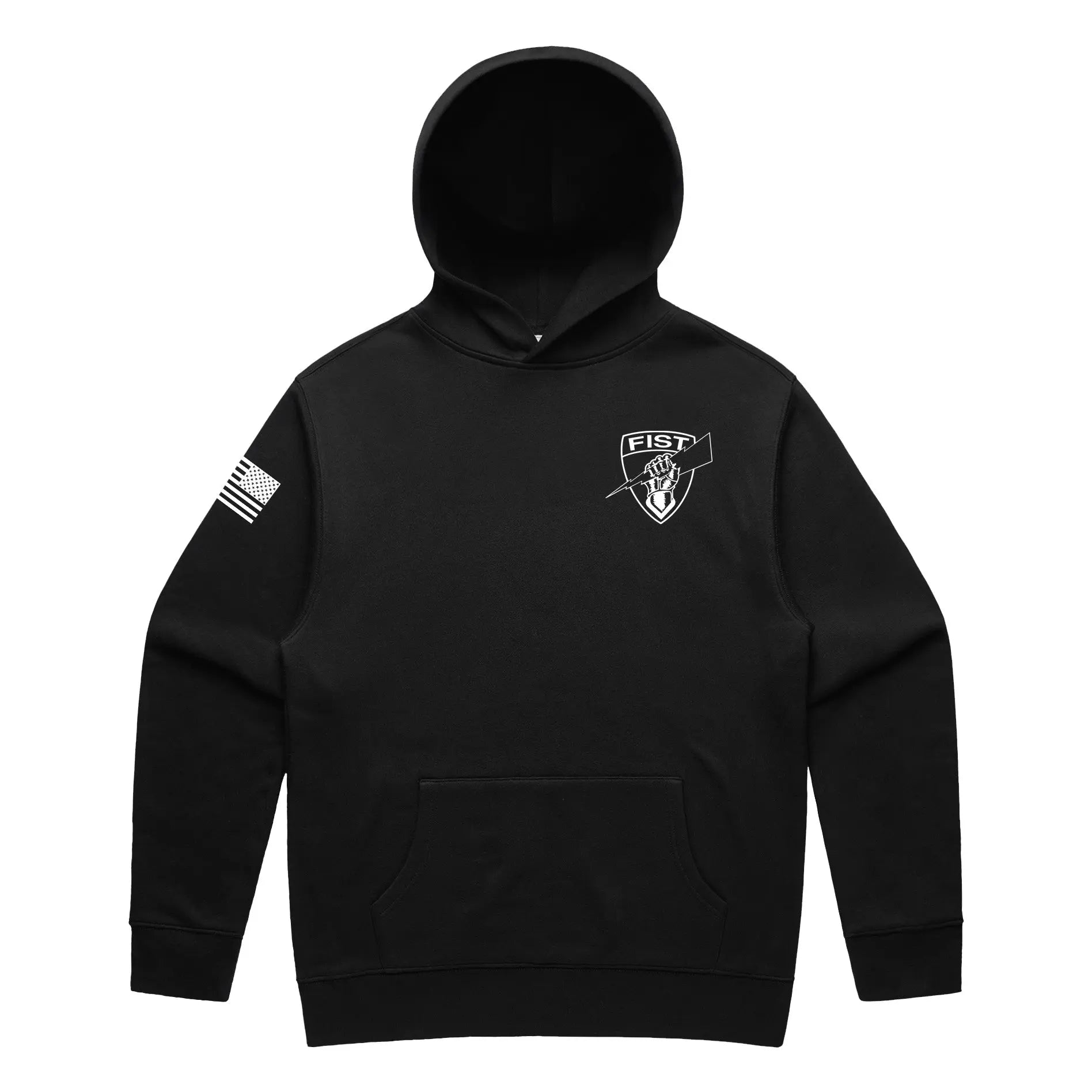 1-101st FA FIST Black Hoodie