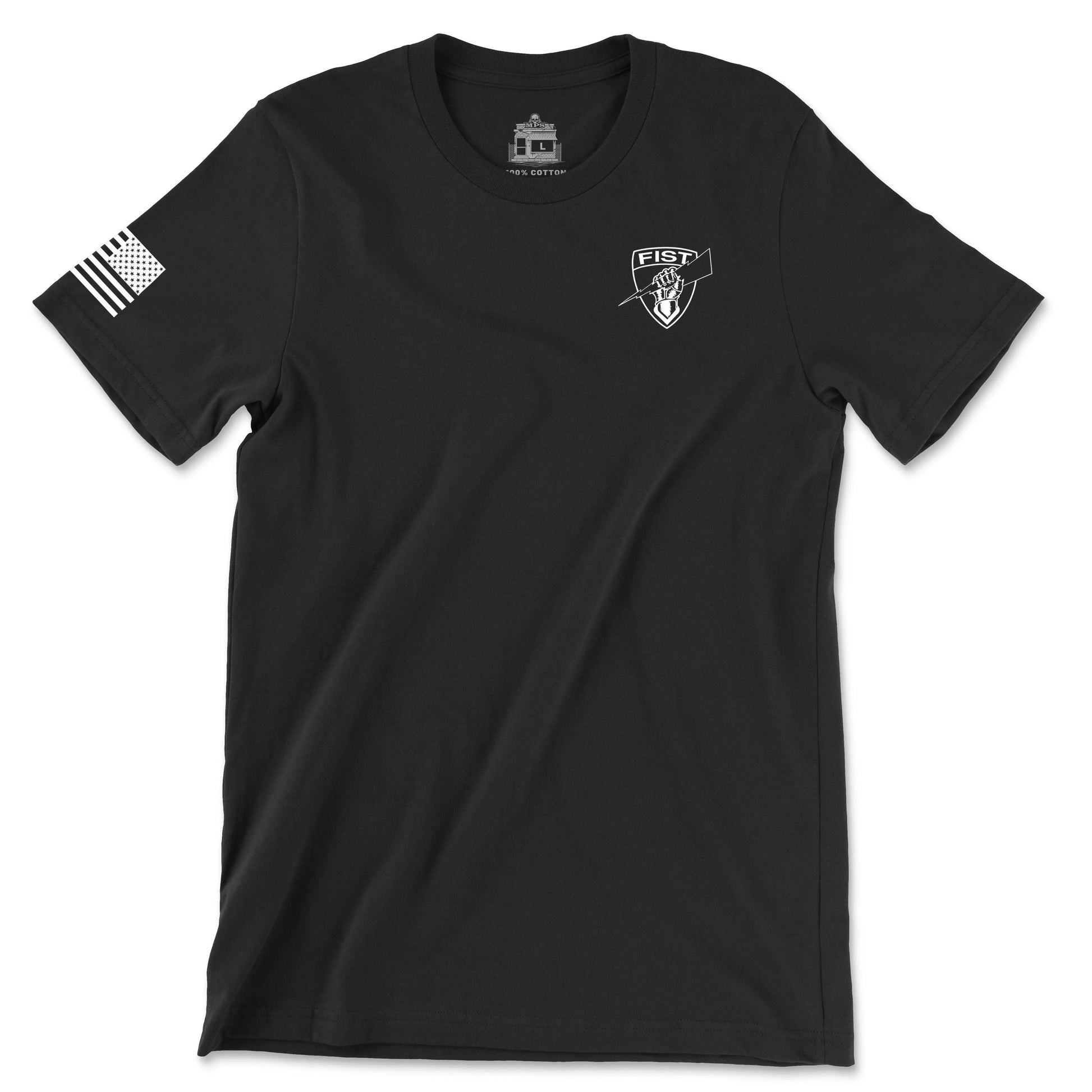 1-101st FA FIST Black Tee