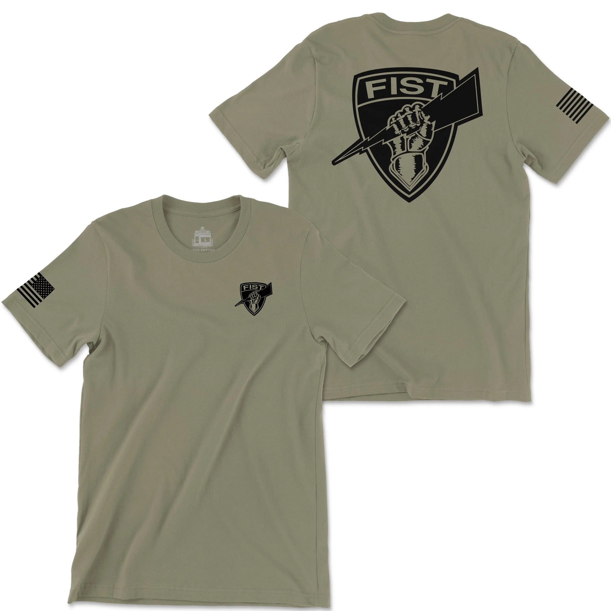 1-101st FA FIST Coyote Brown Tee