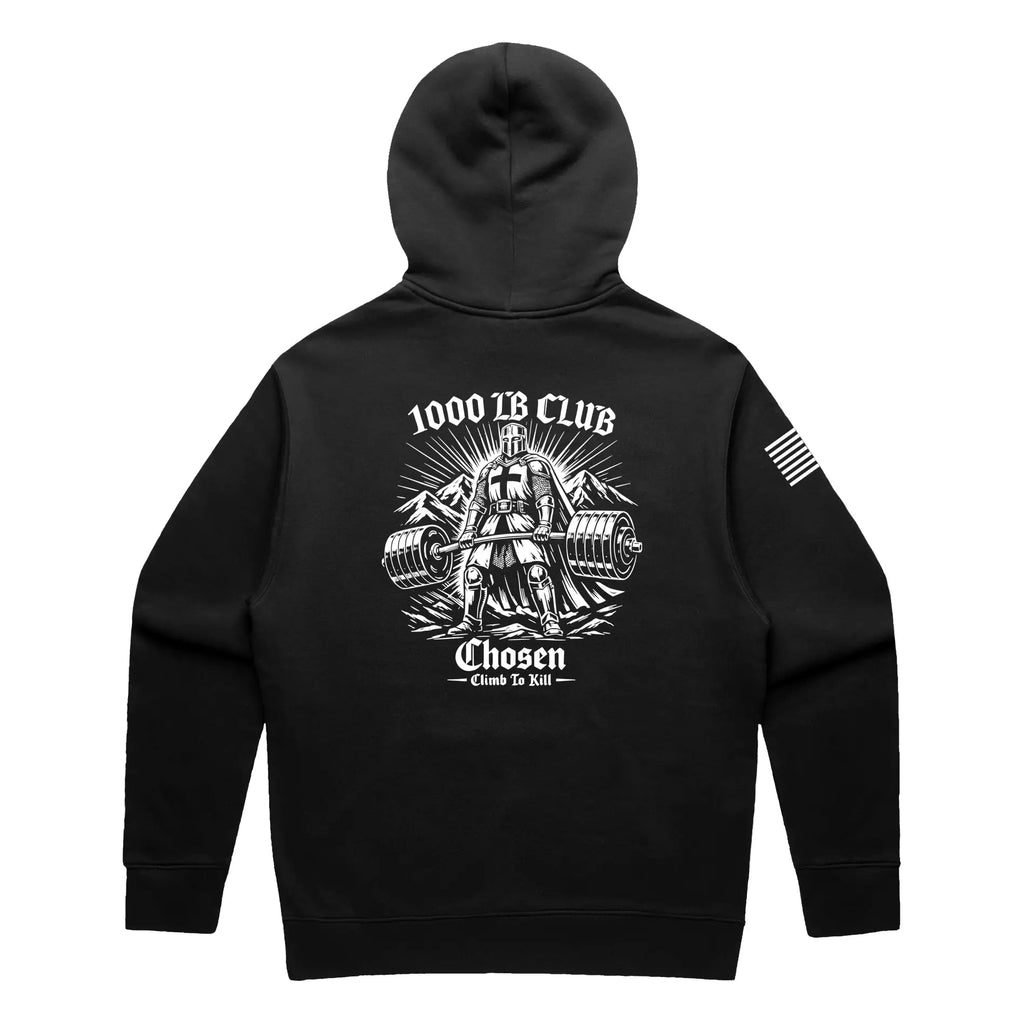 1000 LB Club Chosen Company Black Hoodie