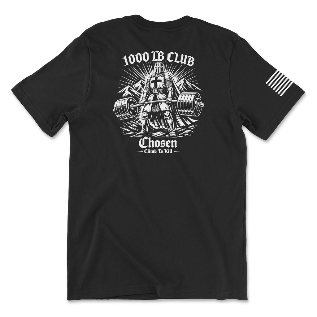 1000 LB Club Chosen Company Black Tee