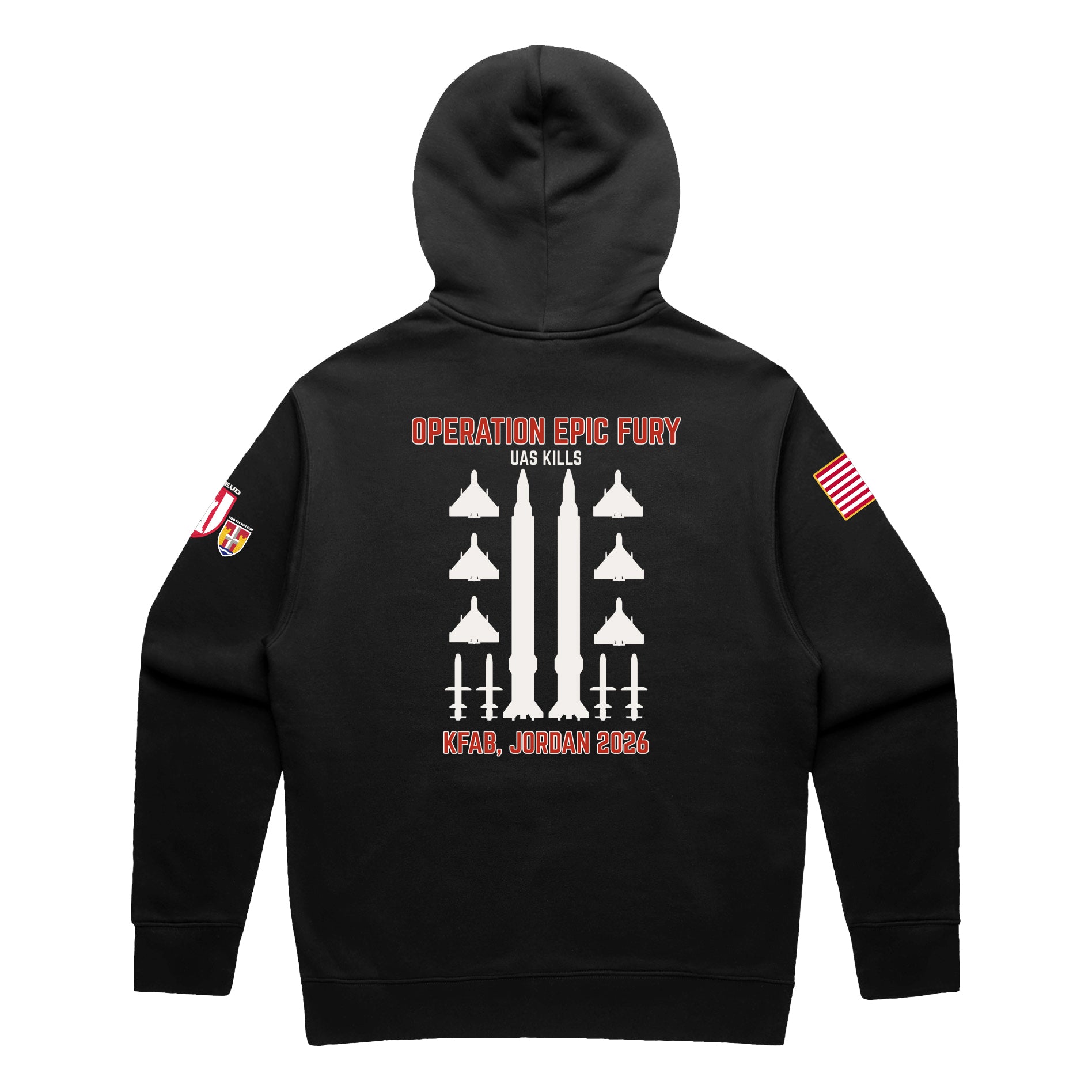 KFAB Base Defense Operations Black Hoodie