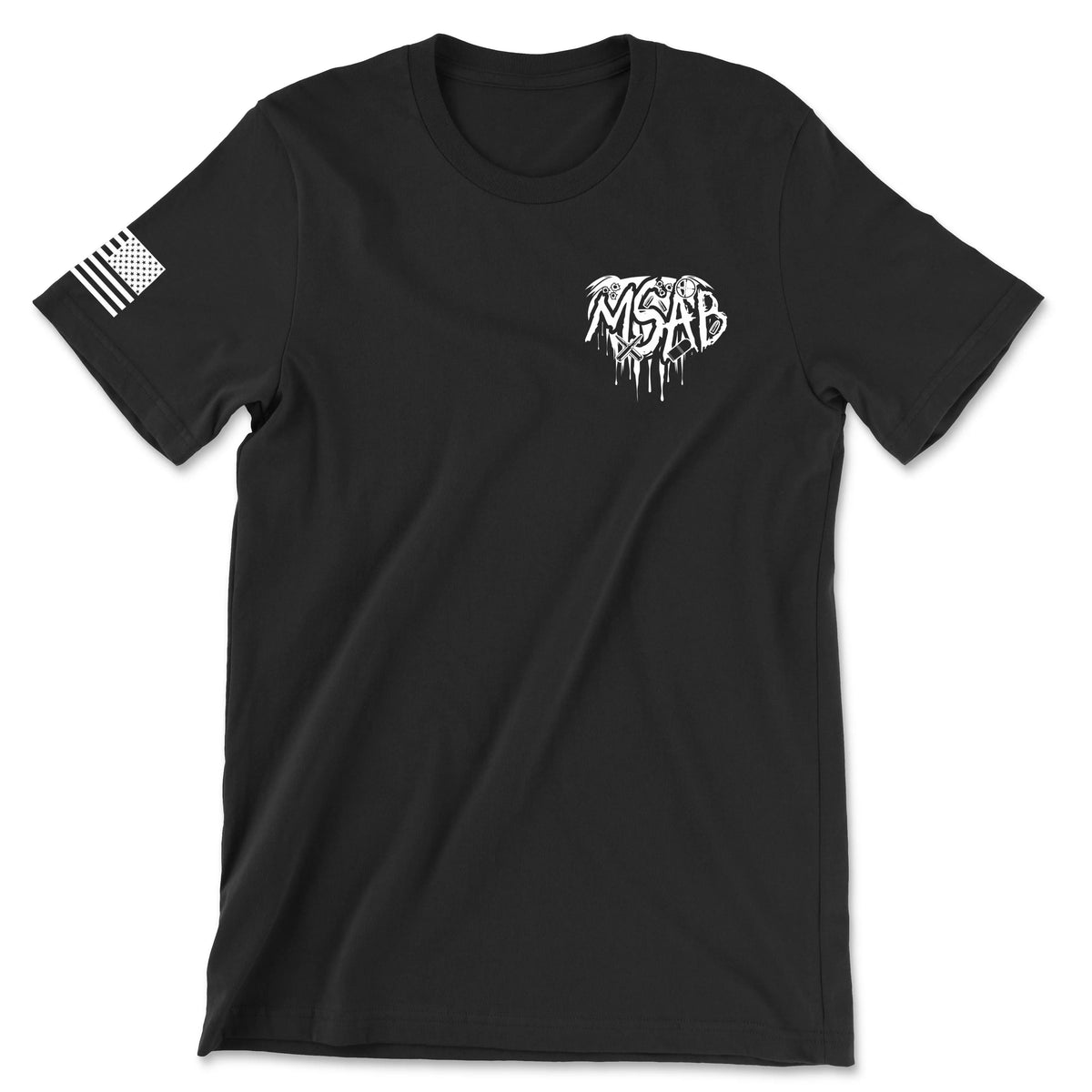 Msab Patch Misfit Black Tee – Military Print Shop