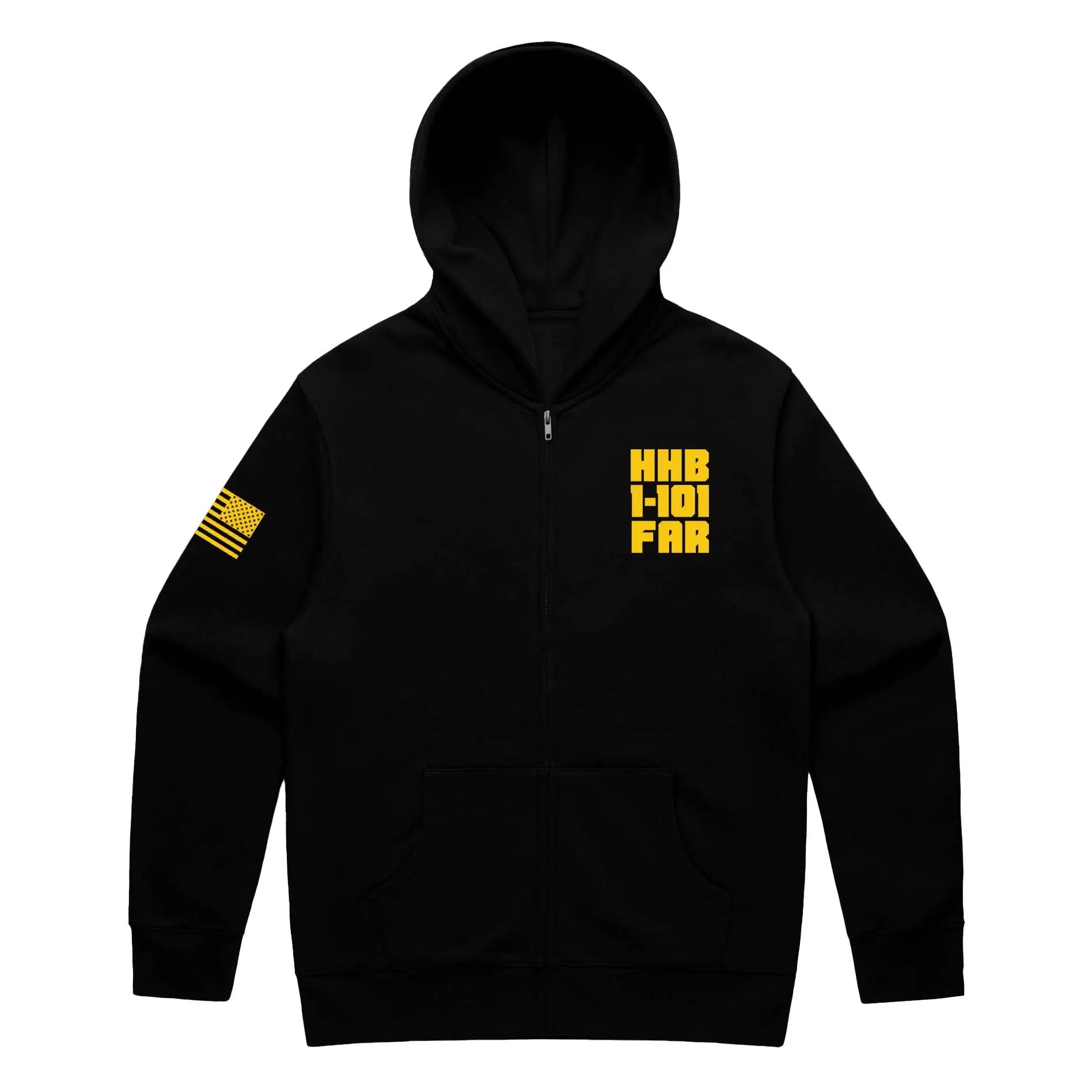 HHB Black Zip Hoodie