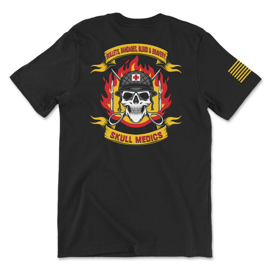 Skull Medics Black Tee
