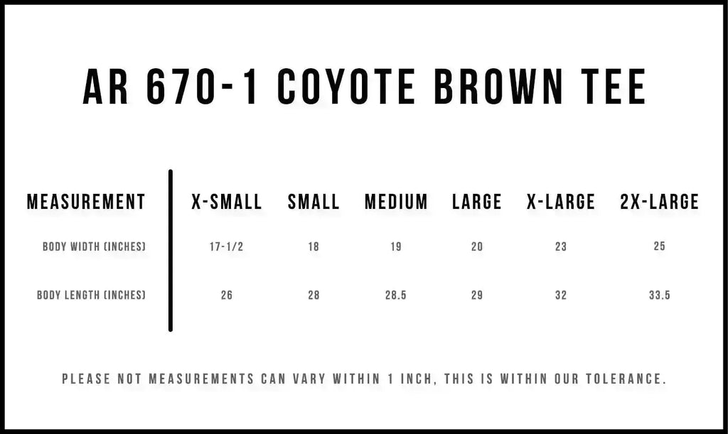 Task Force Red Legion Coyote Brown Tee